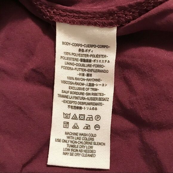 FREE PEOPLE Morning‎ Light Mini Dress Long Sleeve Floral Satin Purple Size 0 New - Picture 14 of 16